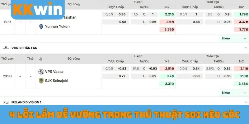 4 lỗi lầm dễ vướng trong các thủ thuật soi kèo góc