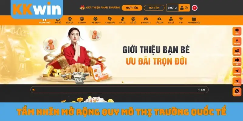 Tầm nhìn mở rộng quy mô thị trường quốc tế